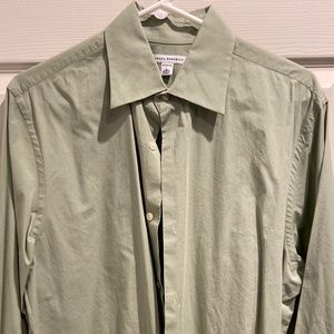 Mens Banana Republic Dress Shirt Olive Green size large